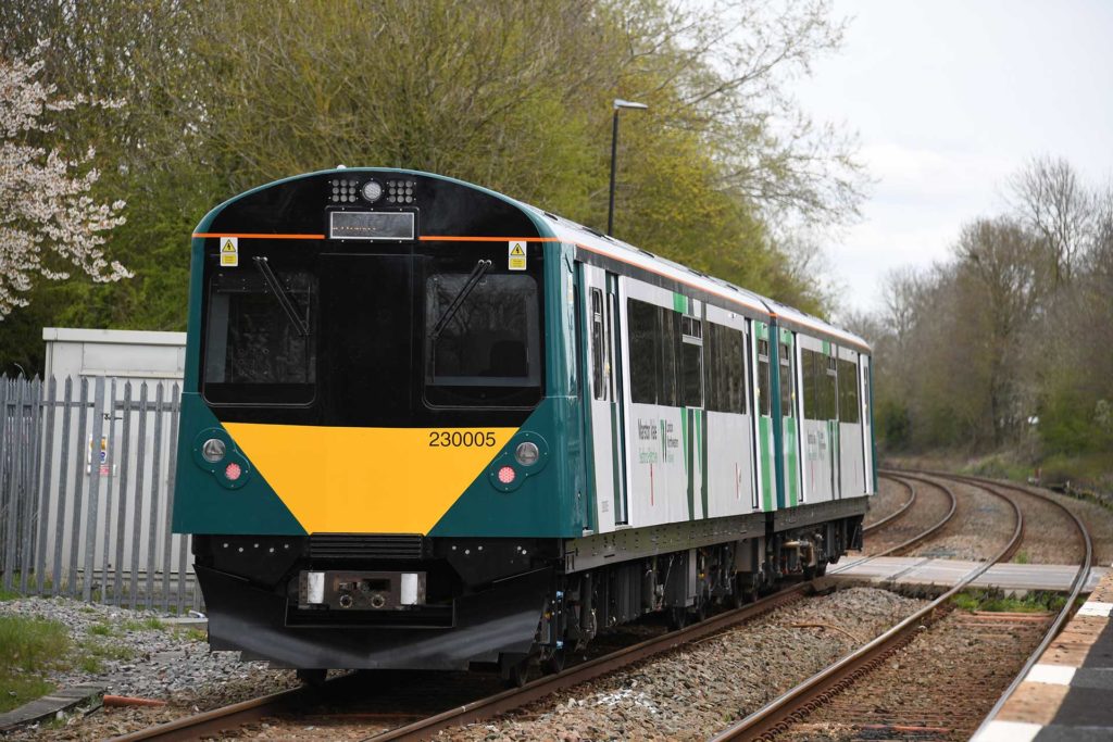 Train at Quinton Rail Technology Centre