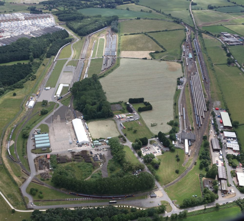 Aerial view of Porterbrook site at Long Marston